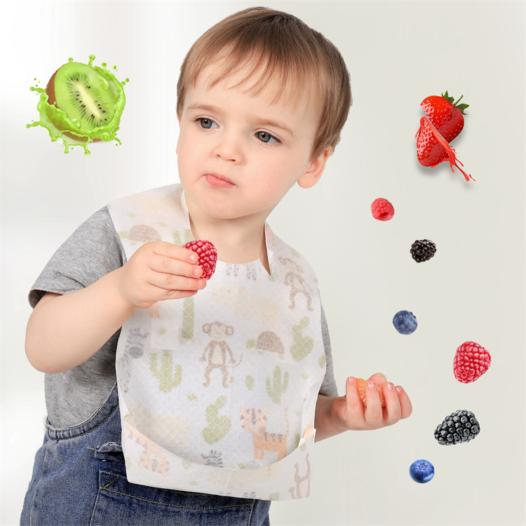 Einweg-Vlies niedliche Karikatur Baby Lätzchen 25 PCs