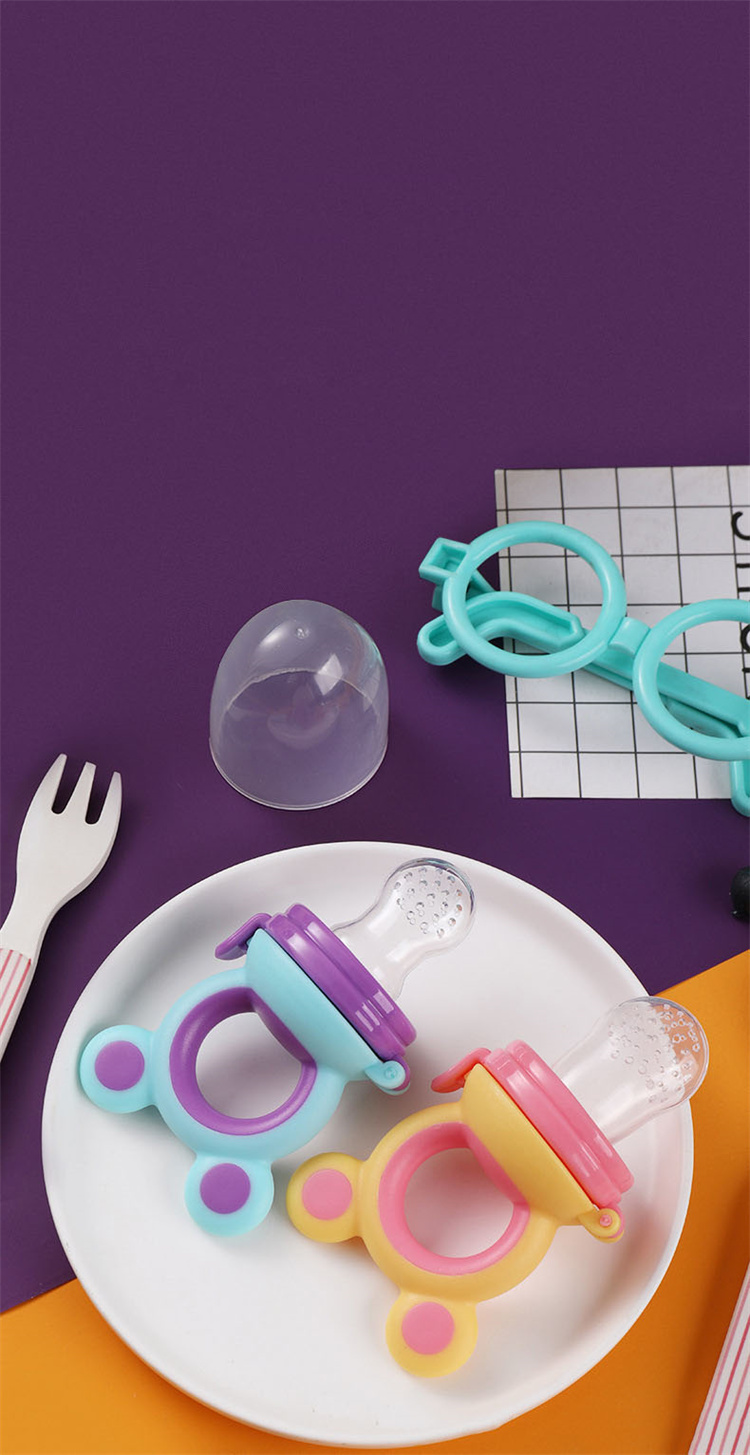 GUIPAI Obst und Gemüse Baby Silikon Biss Tasche