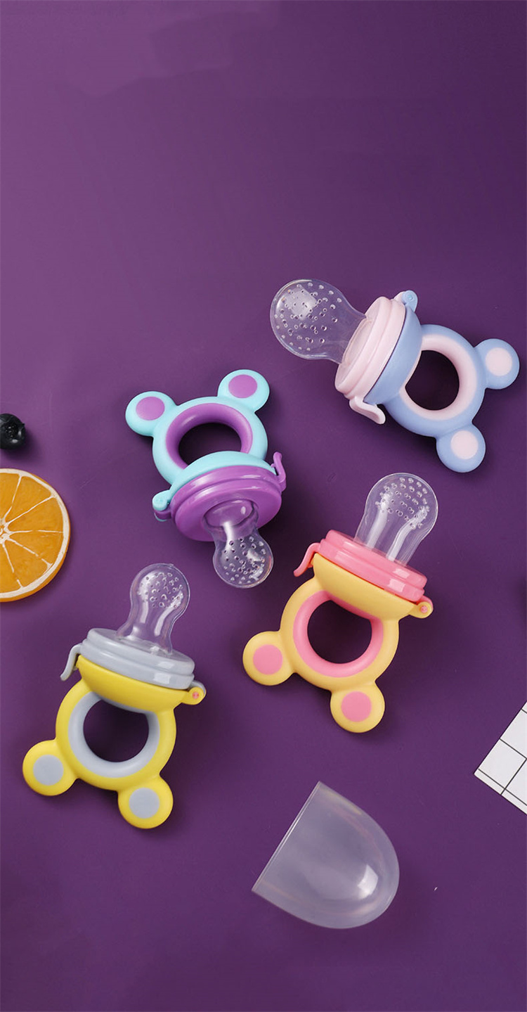 GUIPAI Obst und Gemüse Baby Silikon Biss Tasche