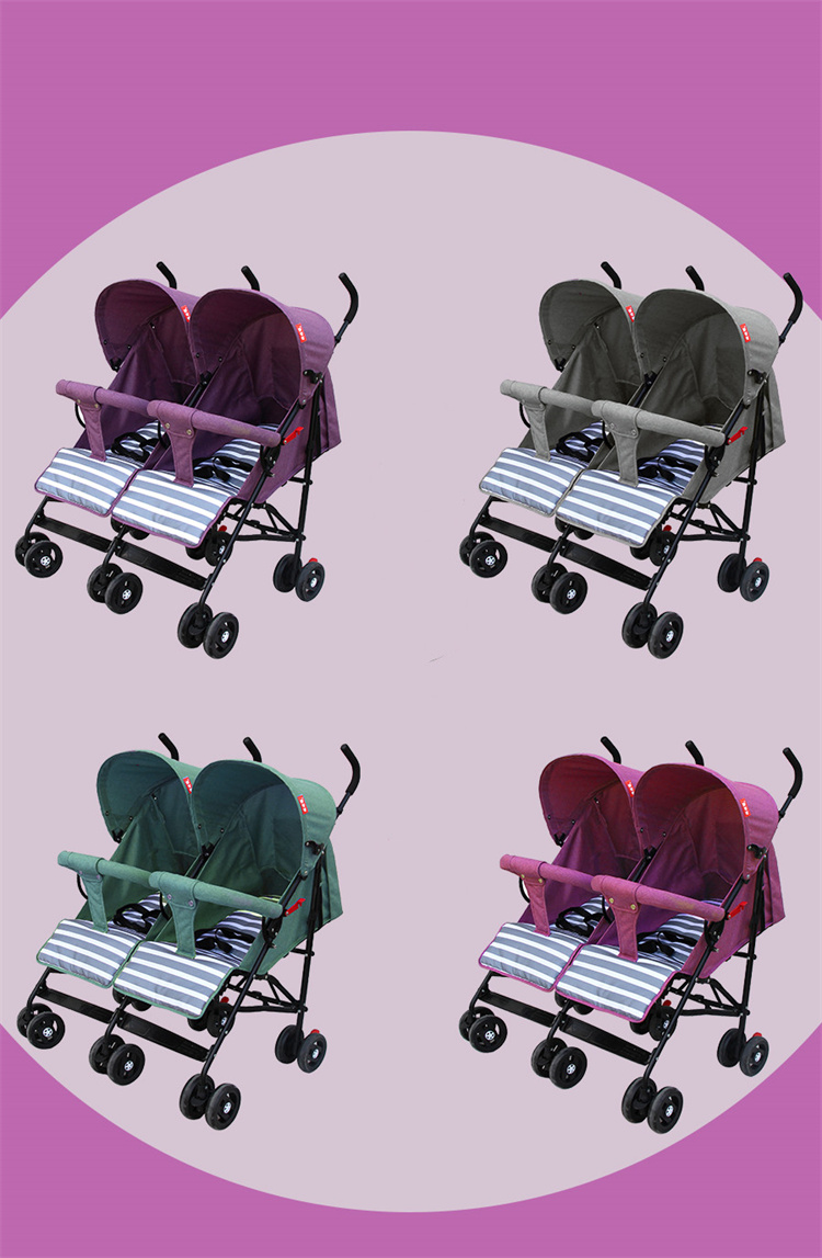 Xingtai Junlian Leichter langlebiger Zwillingsbabywagen