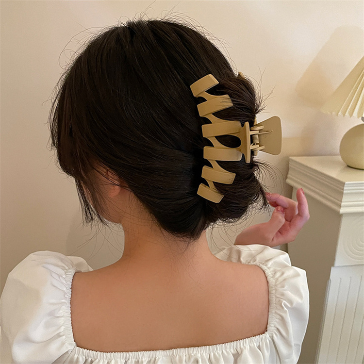 Wenbei Vollfarbige mattierte hohle Acryl Hai Clip