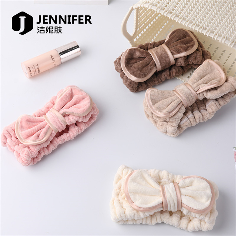Jennifer Coral Samt Gesichts Make-up Haarband