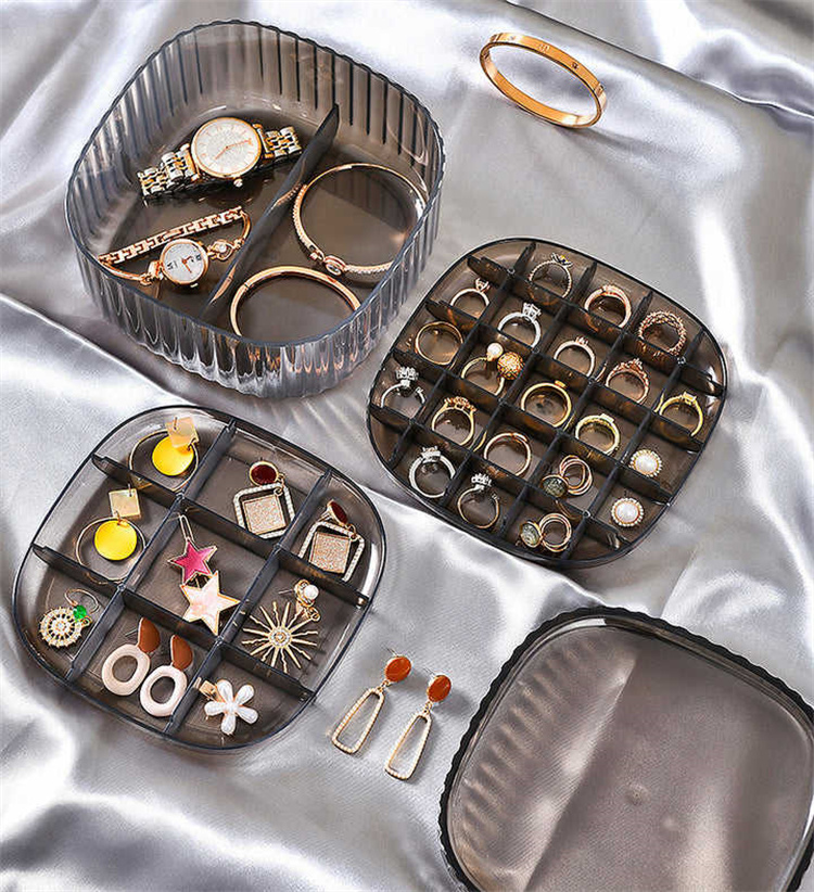 JOYBOS Anti Oxidation Drei-Schicht Schmuck Aufbewahrungsbox