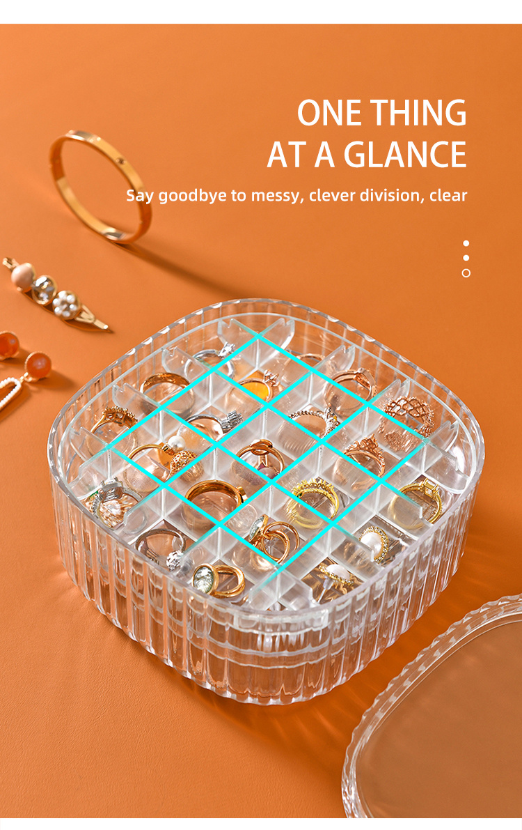 JOYBOS Anti Oxidation Drei-Schicht Schmuck Aufbewahrungsbox
