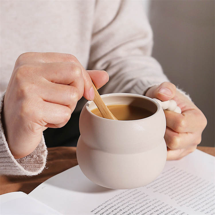 Kürbisförmige einfache Milch Kaffeetasse