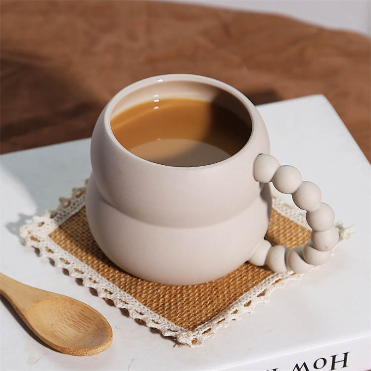 Kürbisförmige einfache Milch Kaffeetasse