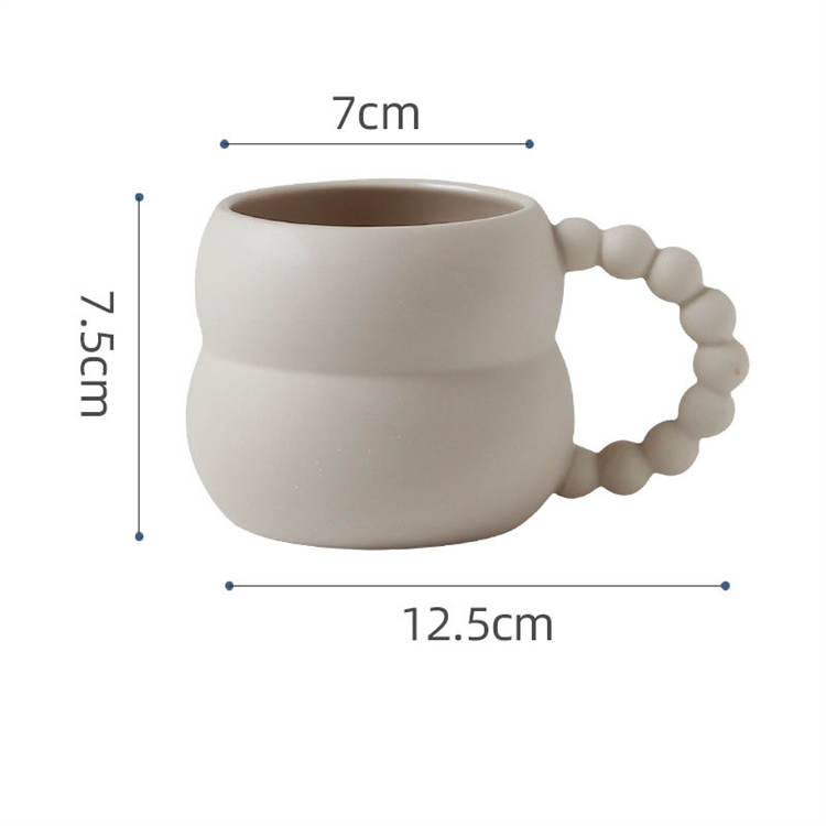 Kürbisförmige einfache Milch Kaffeetasse