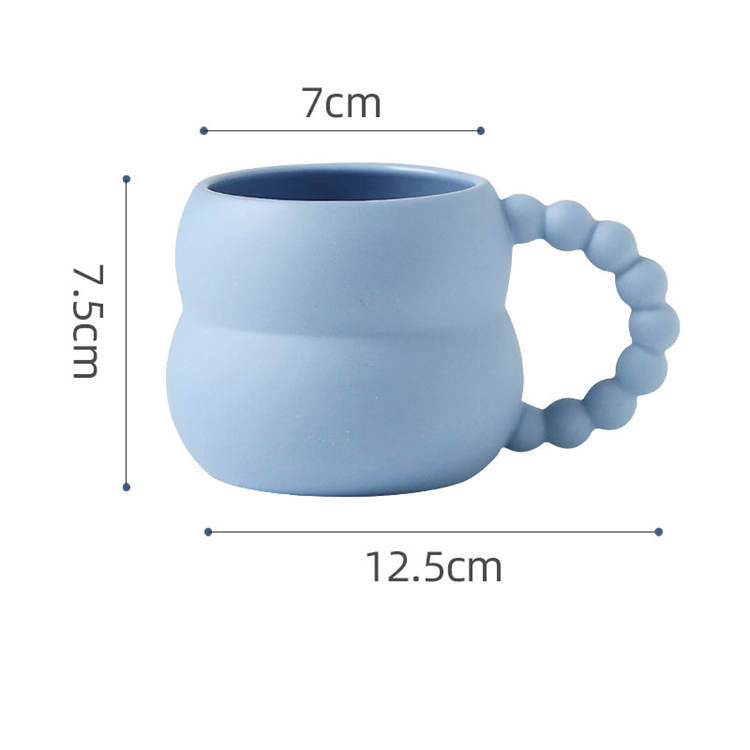 Kürbisförmige einfache Milch Kaffeetasse