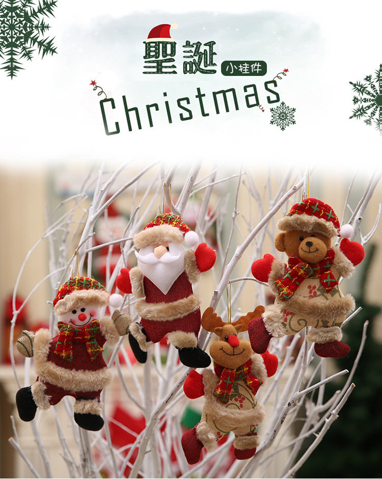[3 Pakete] Weihnachtsbaum Zubehör Weihnachtspuppe