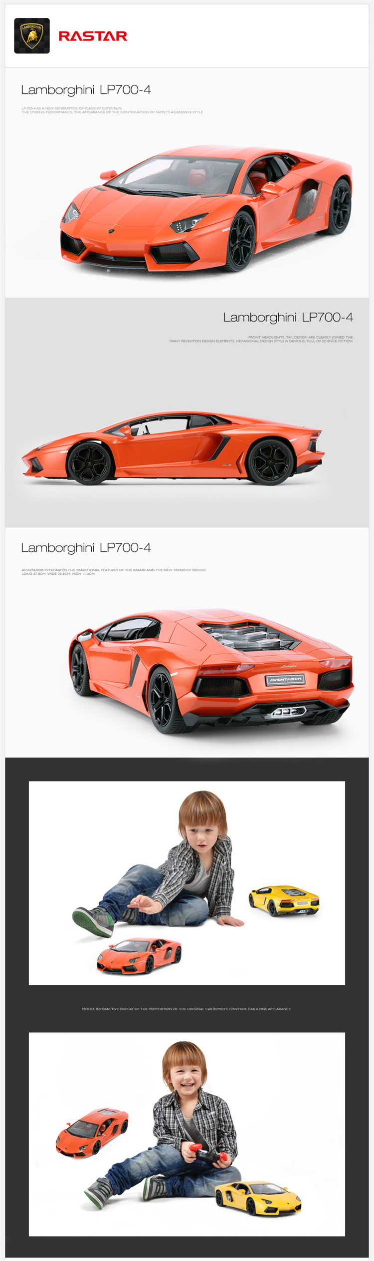 RASTAR Lamborghini 1:10 Fernsteuerung Spielzeugauto -Modell