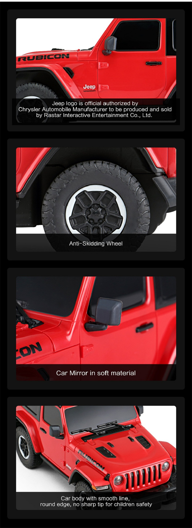 RASTAR Jeep1: 24 Fernbedienung Spielzeugauto -Modellmodell