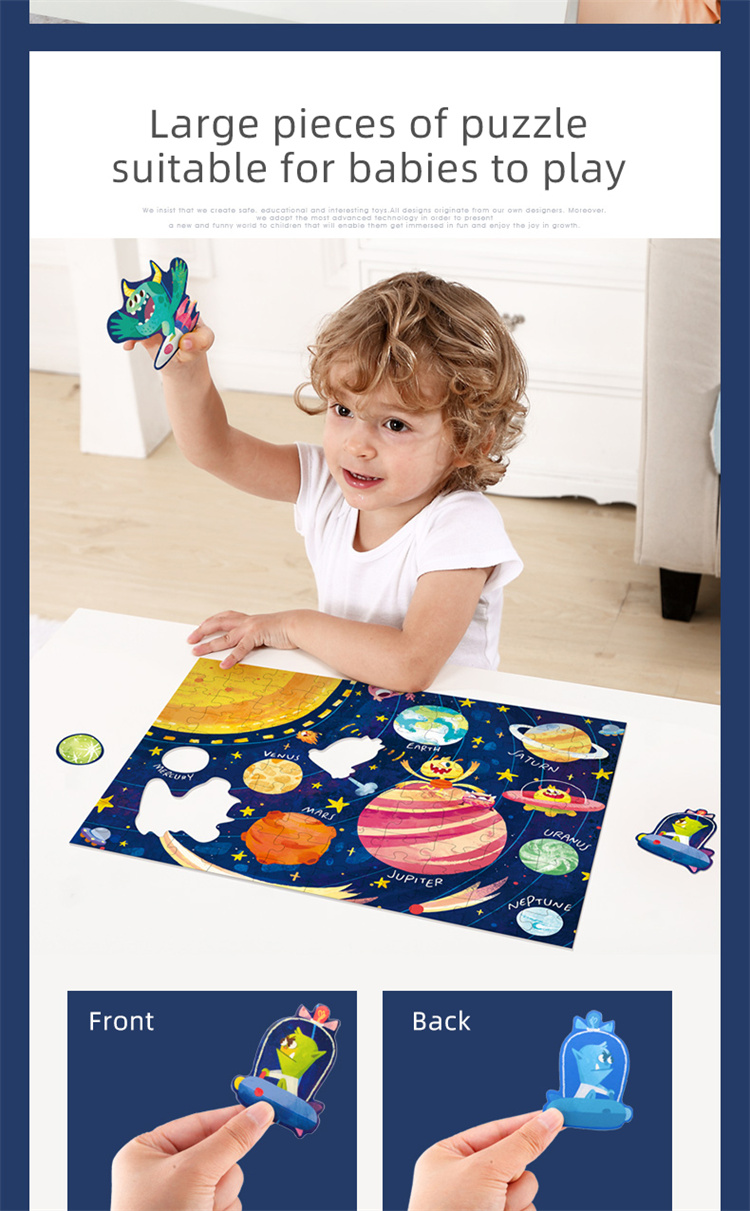 TOI Fluoreszierendes Cartoon-Puzzle-Baby-Früherziehungsspielzeug