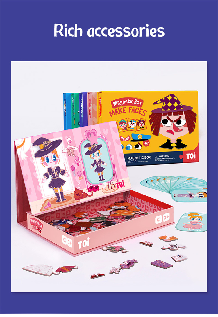 TOI Magnetisches Magnetpuzzle Baby Puzzle Frühaufschuldung Spielzeug