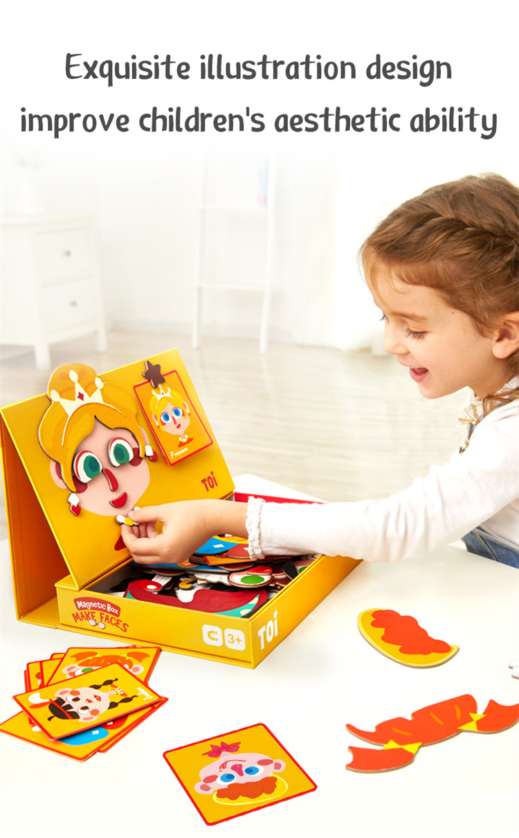 TOI Magnetisches Magnetpuzzle Baby Puzzle Frühaufschuldung Spielzeug
