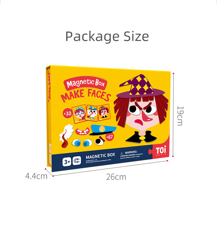 TOI Magnetisches Magnetpuzzle Baby Puzzle Frühaufschuldung Spielzeug