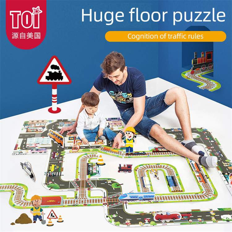 TOI Städtische Verkehrsbahnboden Baby Puzzle Puzzle