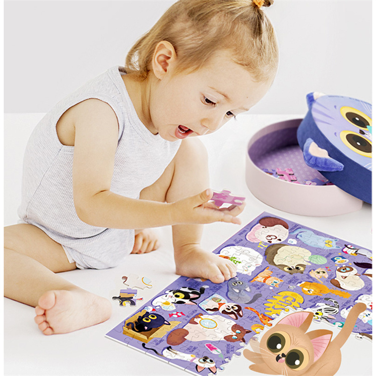 TOI Fun Cartoon Katze und Hunde Puzzle Geschenkbox