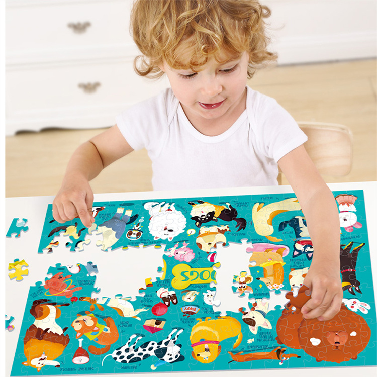 TOI Fun Cartoon Katze und Hunde Puzzle Geschenkbox