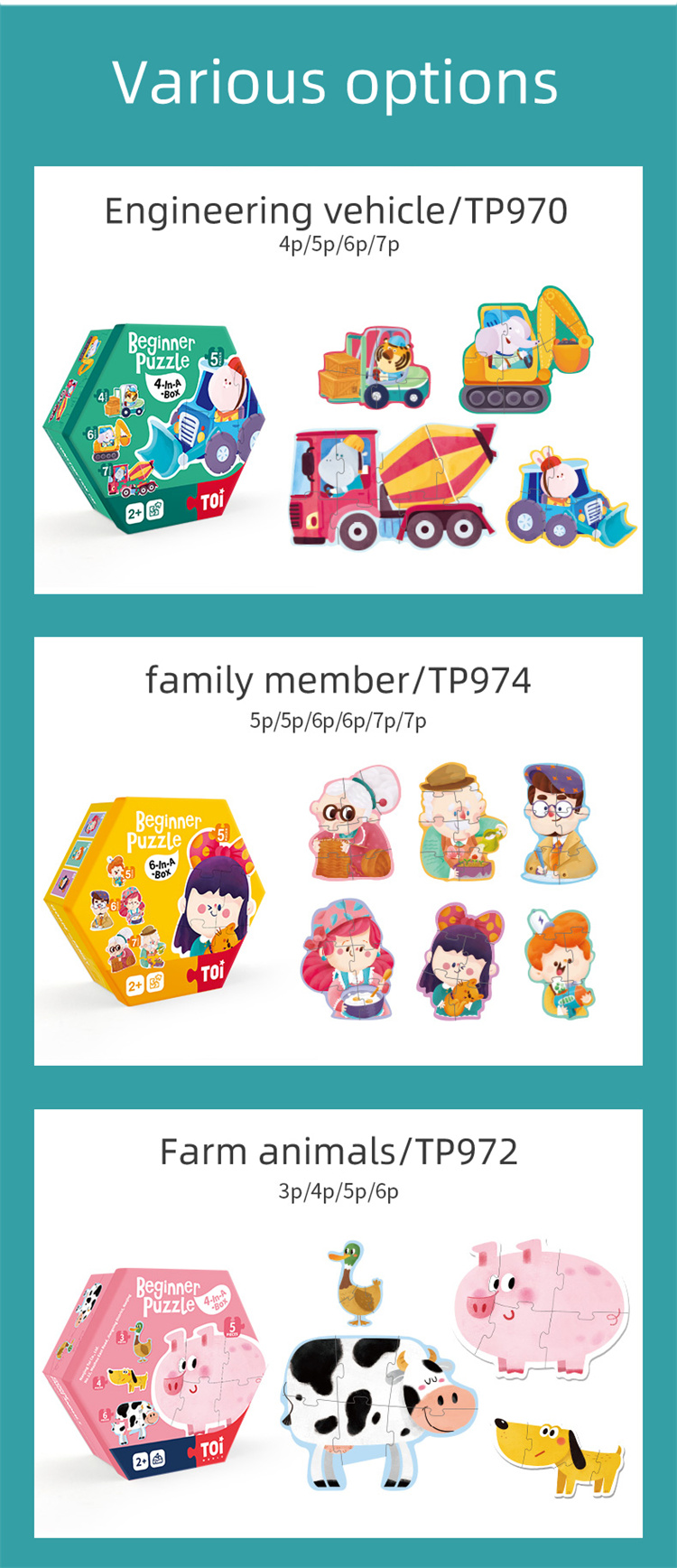 TOI Babypapierblock -Puzzle