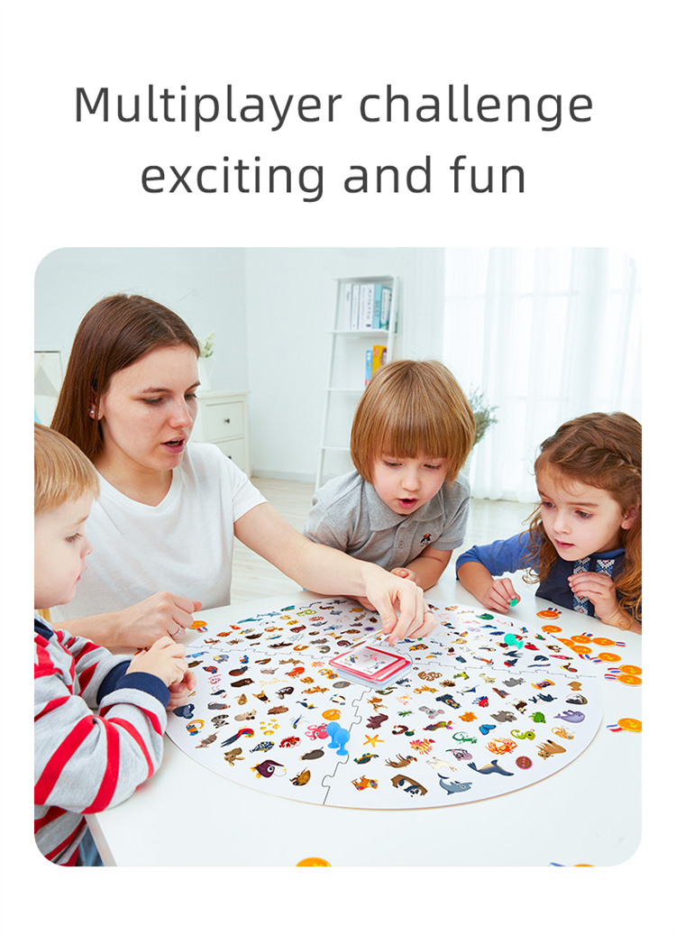 TOI Bringen Sie kleines Taschenlampen -Kinderbrettspiel Early Education Marmor Spielzeug mit
