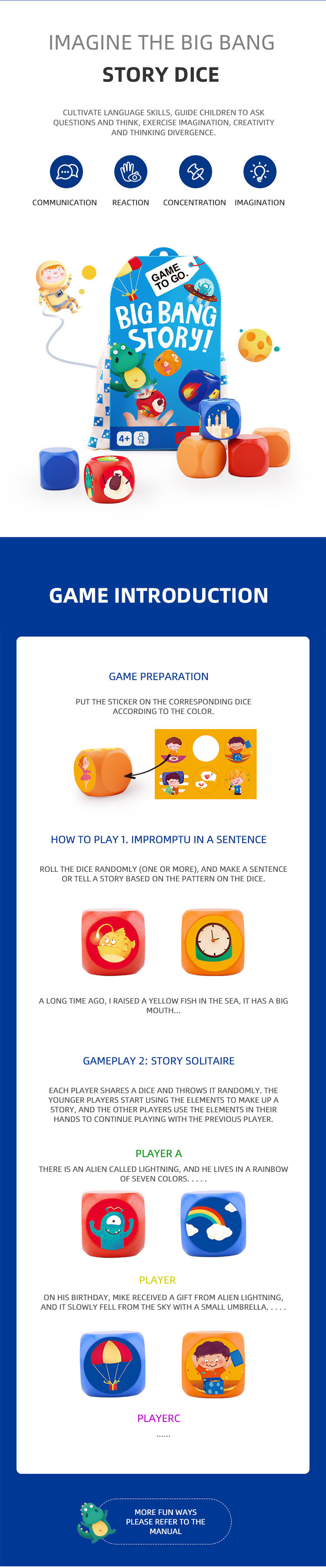 TOI Fünf -in -the -in -in -ein Baby frühes Unterrichtskartenspielzeug