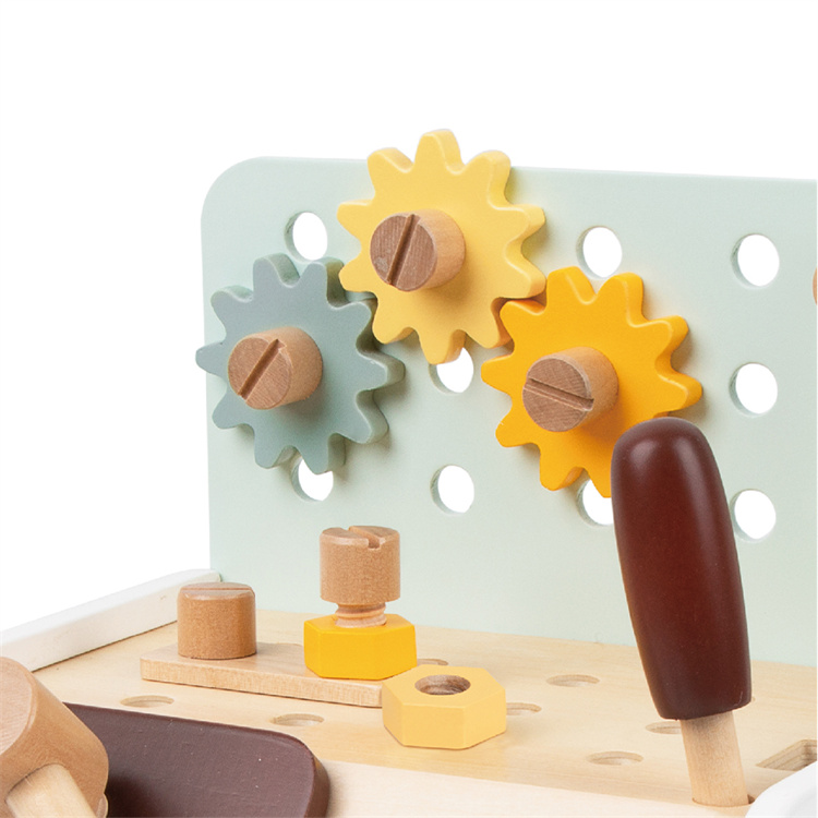 Classic World Hölzerne Workbench Kinderrätselspielzeug