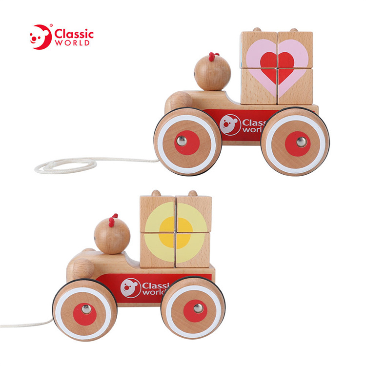Classic World Hölzerne Kinderblockzeugauto