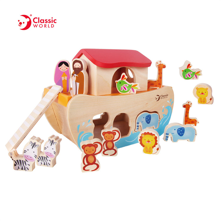 Classic World Holzboot -Sortierspielzeug