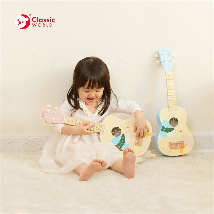Classic World Holzgitarre Frühkinder -Musikinstrument für Kinder