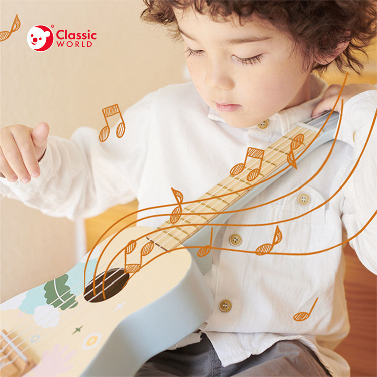 Classic World Holzgitarre Frühkinder -Musikinstrument für Kinder