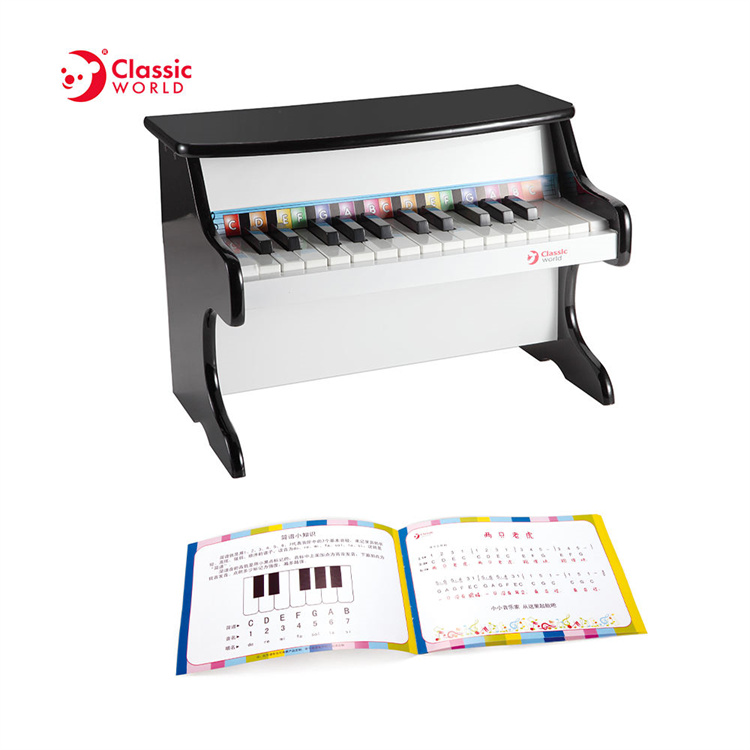 Classic World Hölzerne Schwarze Kinderklavier