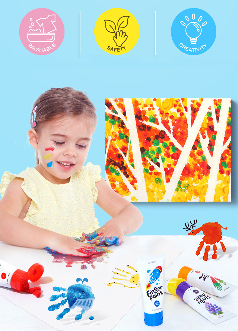 JoanMiro Kinderfinger zeichnen Graffiti -Pigment sechs Farben