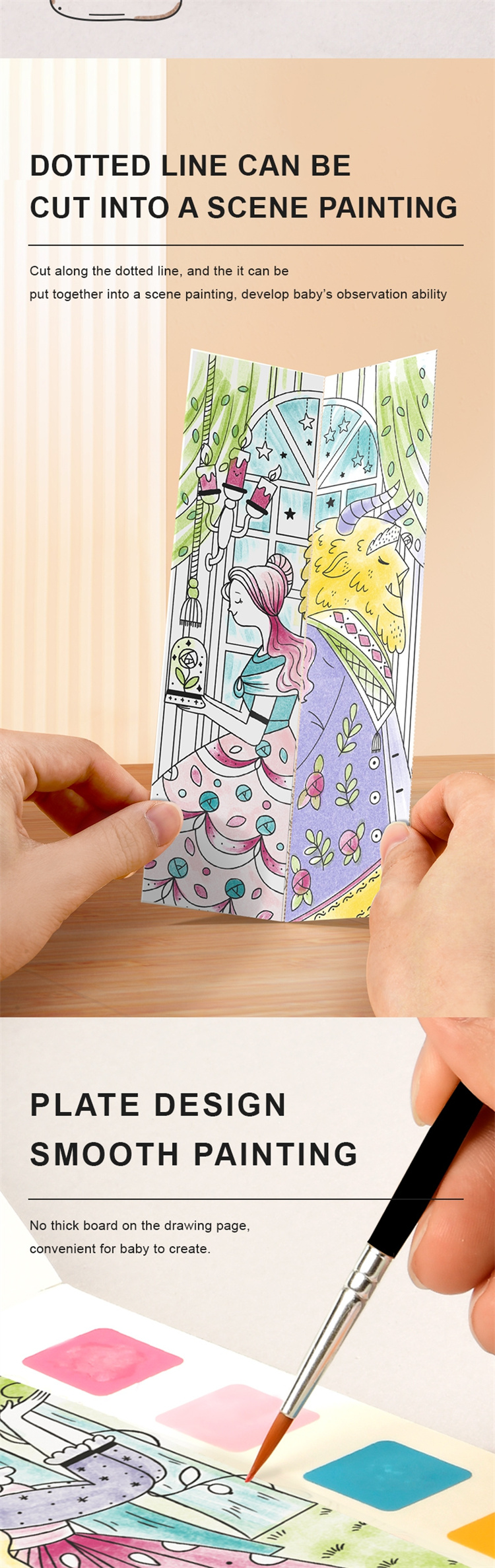 Mideer Kinder Graffiti Farbwasser Bilderbuch