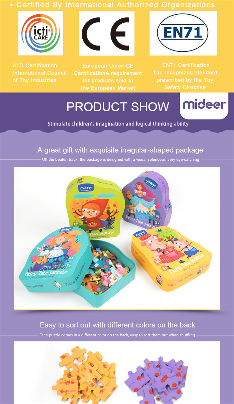 Mideer Puzzle der Märchen für Kinde
