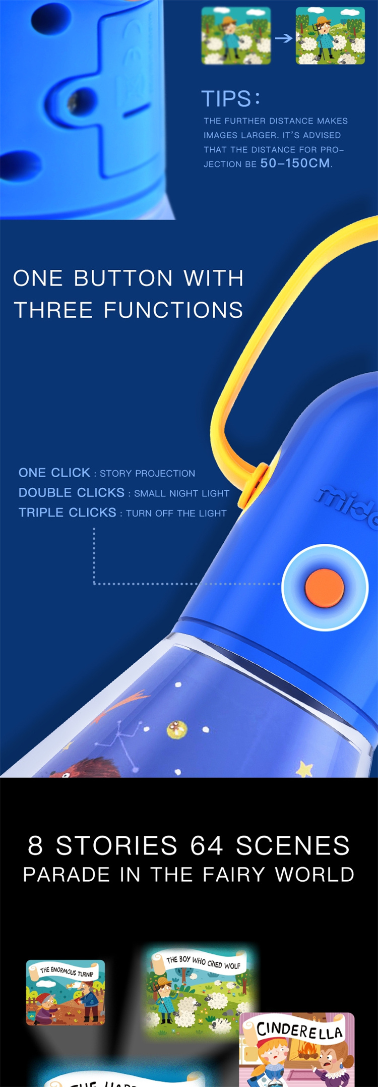 Mideer Xiao Night Lantern Children's Story Machine