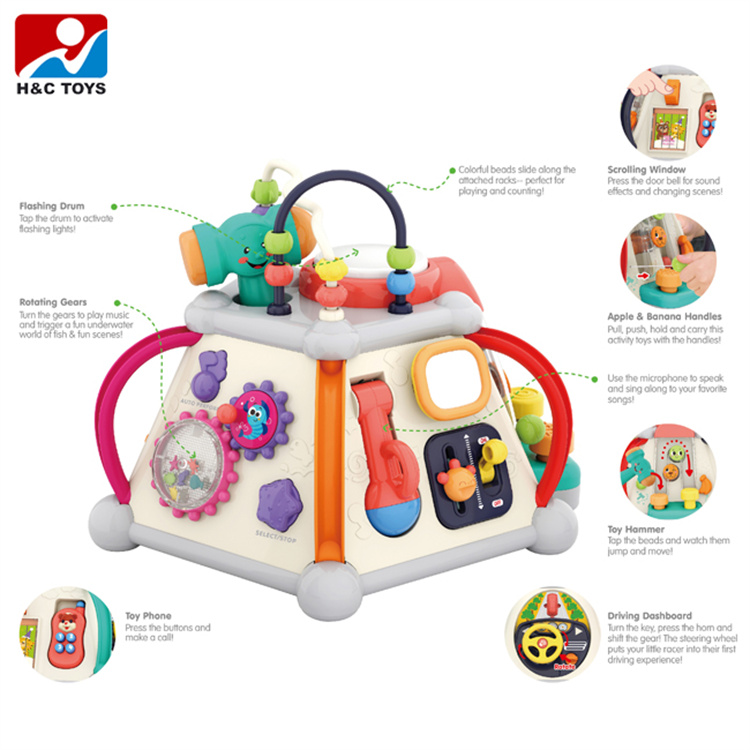 H&C TOYS Multifunktionales Musikspiel Kinderspielzeugsetbox