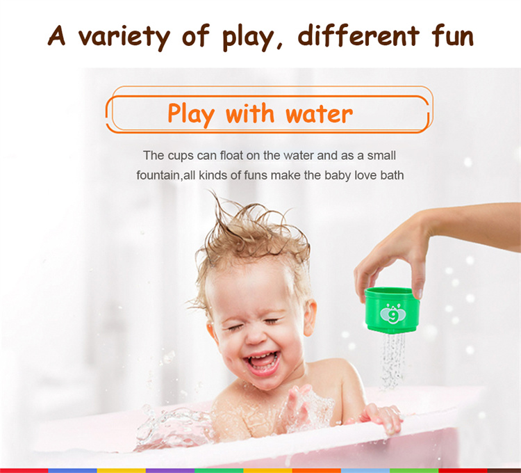 GOODWAY Regenbogen -Stapel -Tasse Babyspielzeug