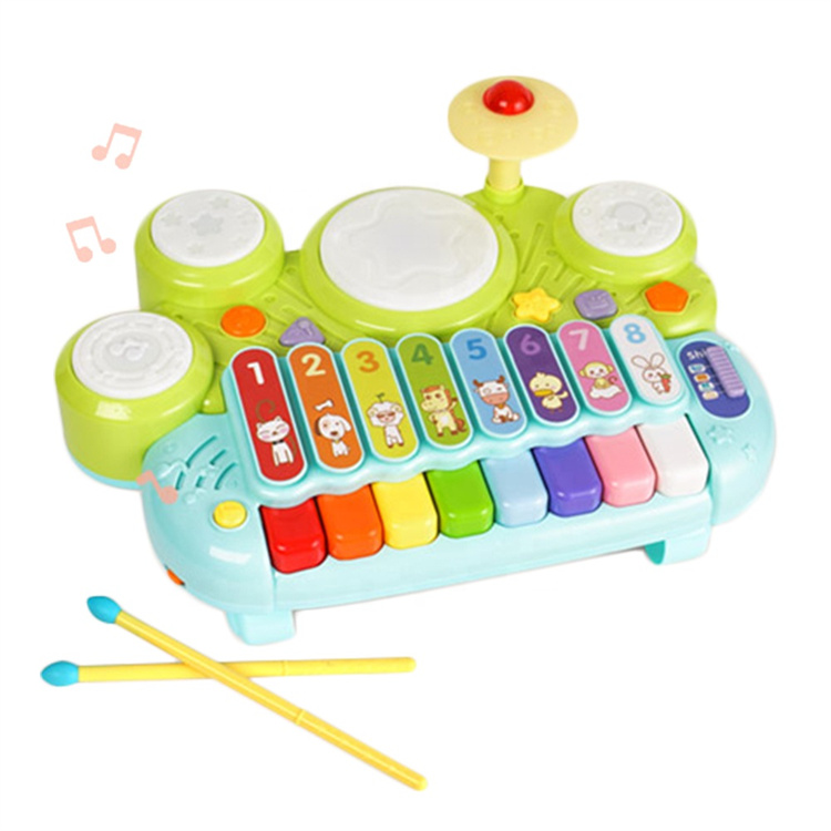 GOODWAY Multifunktionale elektronische Klavier -Tastatur -Trommelkombinationsspielzeuge