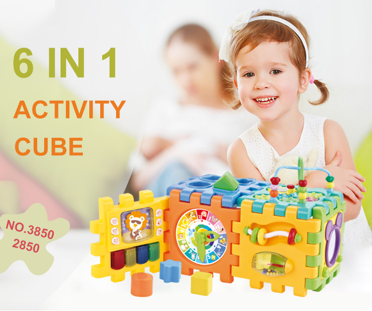 GOODWAY Frühe frühe Uhr Cube 6 Musikspielzeuge