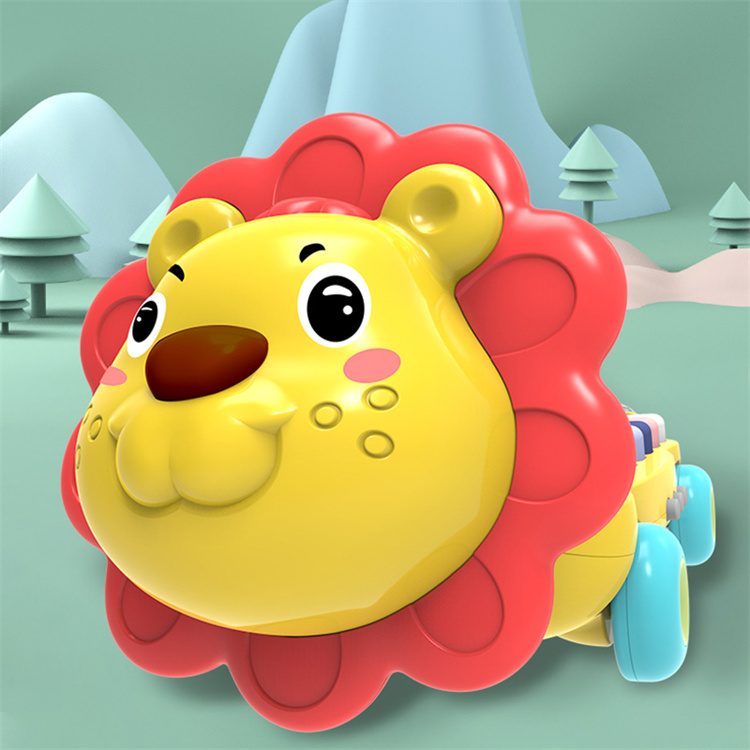 GOODWAY Kleiner Löwe kann Muqin -Musikspielzeug ziehen