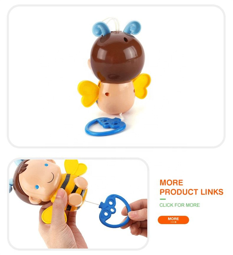 GOODWAY Cartoon Bee Baby Car Pull Seilspielzeug