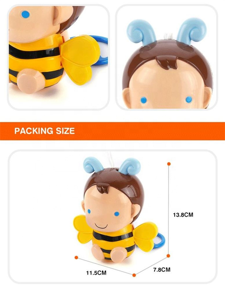 GOODWAY Cartoon Bee Baby Car Pull Seilspielzeug