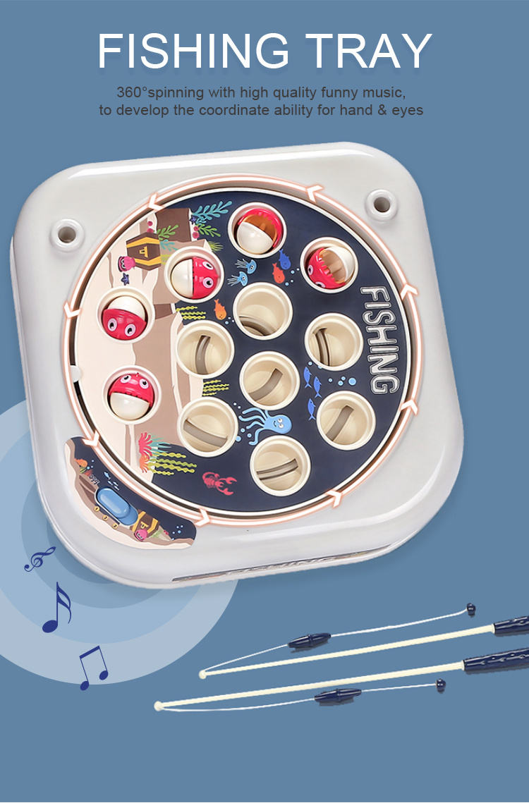 GOODWAY Elektrische Rotation Kinderfischereispielzeug