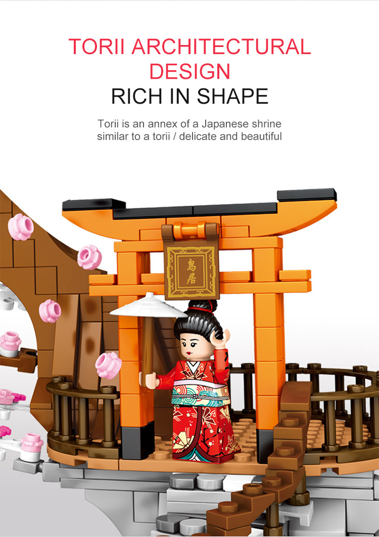 SEMBO Zhongshan Cherry Blossom Scenery Building Block