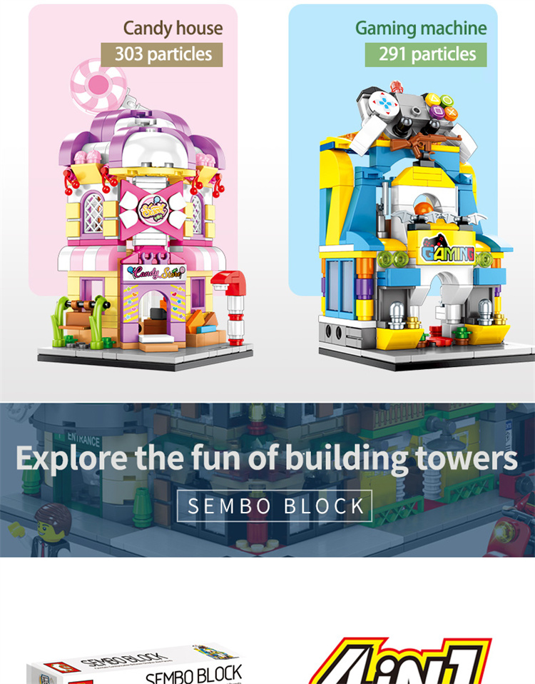 SEMBO Dessert -Shop Subdistory Building Block