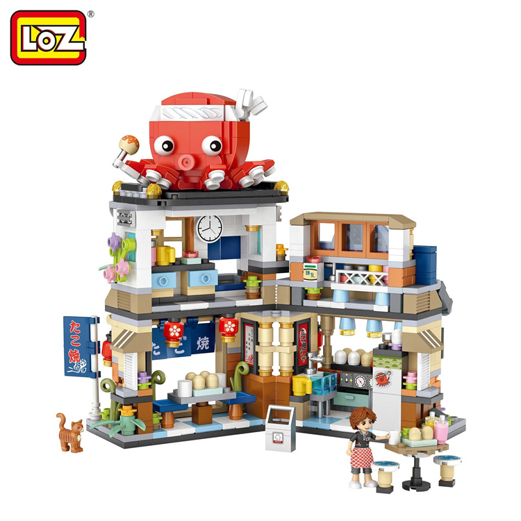 LOZ Oktopus gerösteter Laden -Mini -Bausteine
