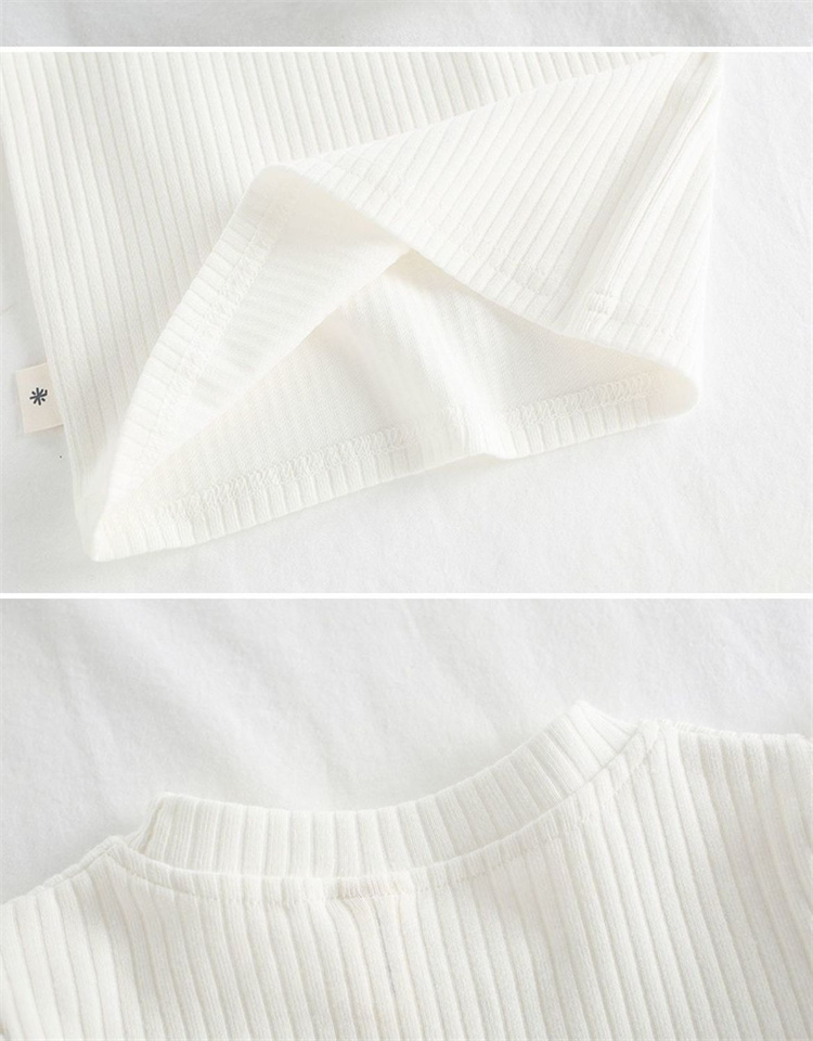 Adorable Basic Mantel für Mädchen aus einfarbiger Baumwolle mit Rüschen