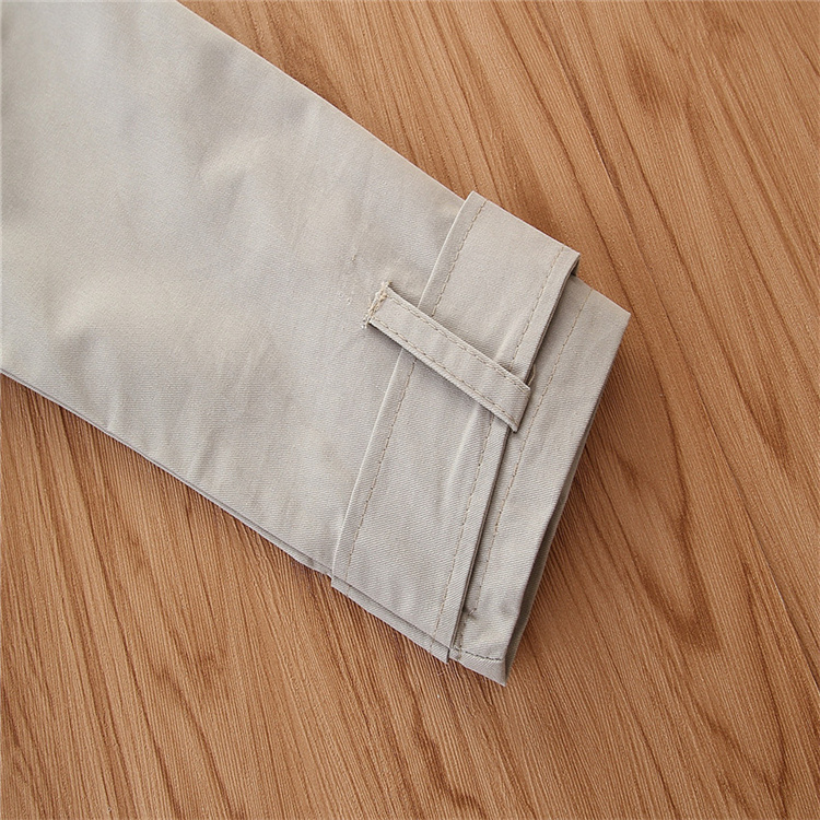 YY Doppelreihiger Gürtel Windbreaker für Mädchen