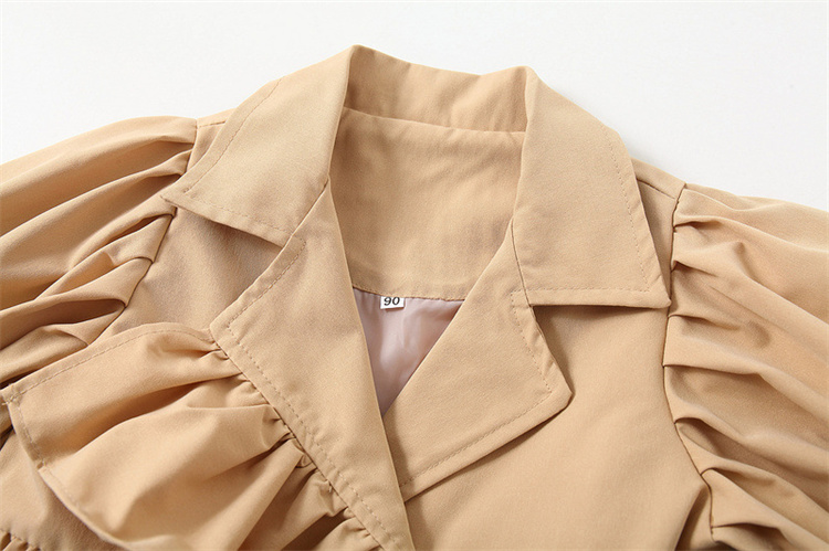 Duorun Windjacke mit Rüschen für Damen