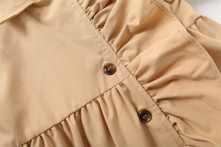 Duorun Windjacke mit Rüschen für Damen